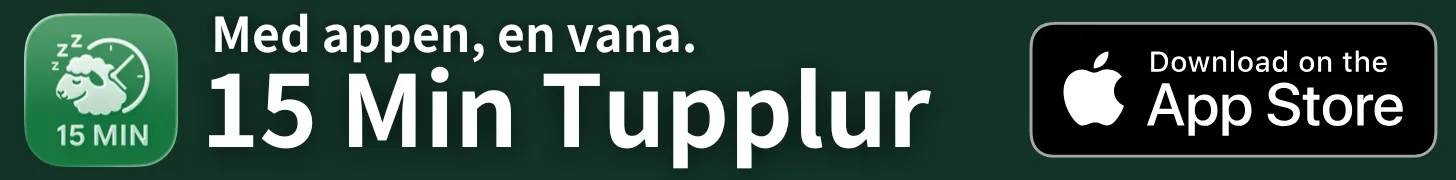 15 Min Tupplur - iOS App | 15 minuters tupplurstimer